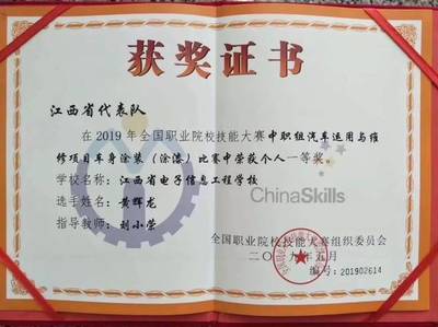 厲害了,我校2019年喜獲4個全國技能大賽一等獎